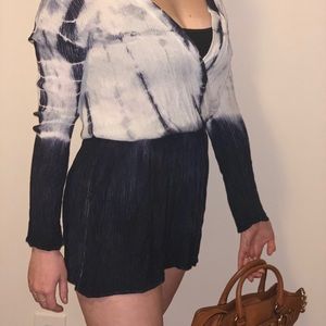 Navy Tie Dye Romper